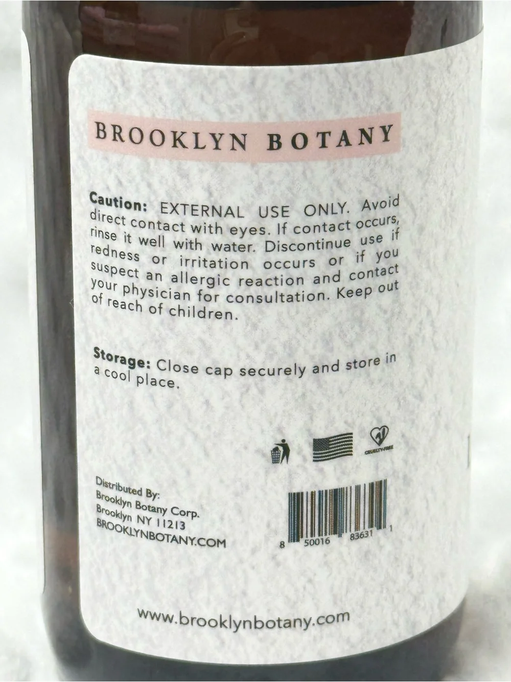 Brooklyn Botany Lemongrass Essential Oil - Amber Bottle with Dropper